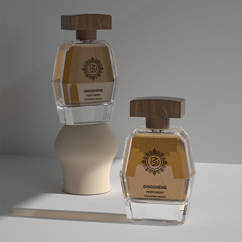 Colorless transparent perfume bottle