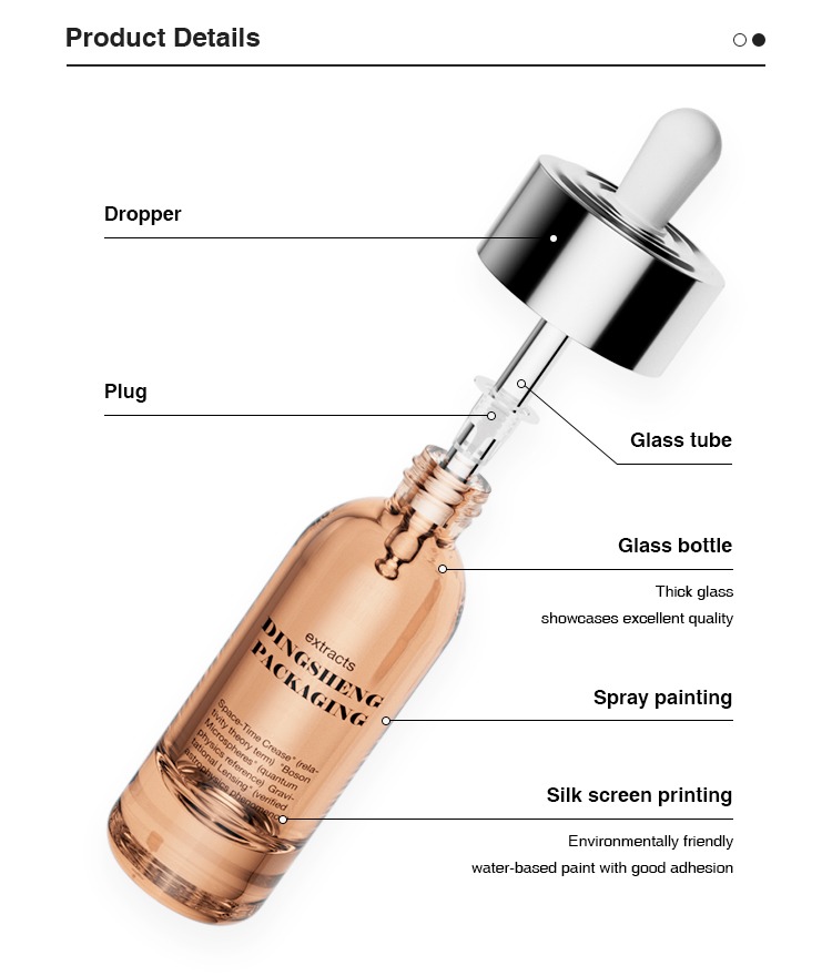 Essence Cosmetic glass bottles