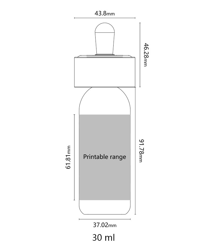 Essence Cosmetic glass bottles