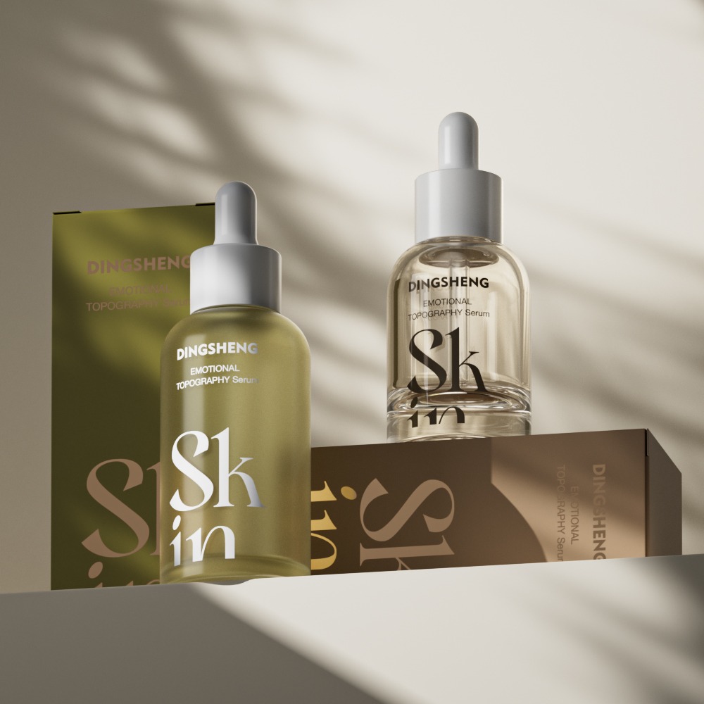 30ml/60ml Semi-transparent frosted essence glass bottle