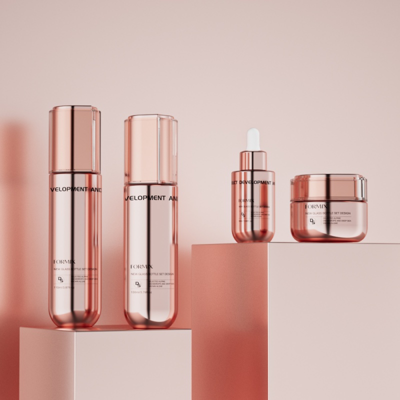 Printed Glass Skincare Bottle Manufacturer