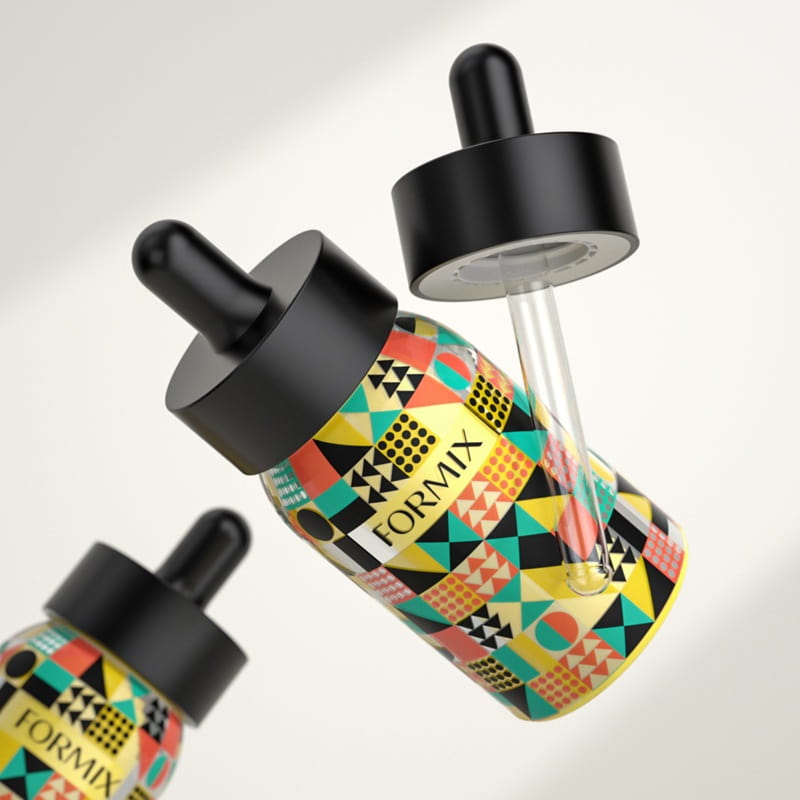 Luxury Glass Serum Bottle with Dropper