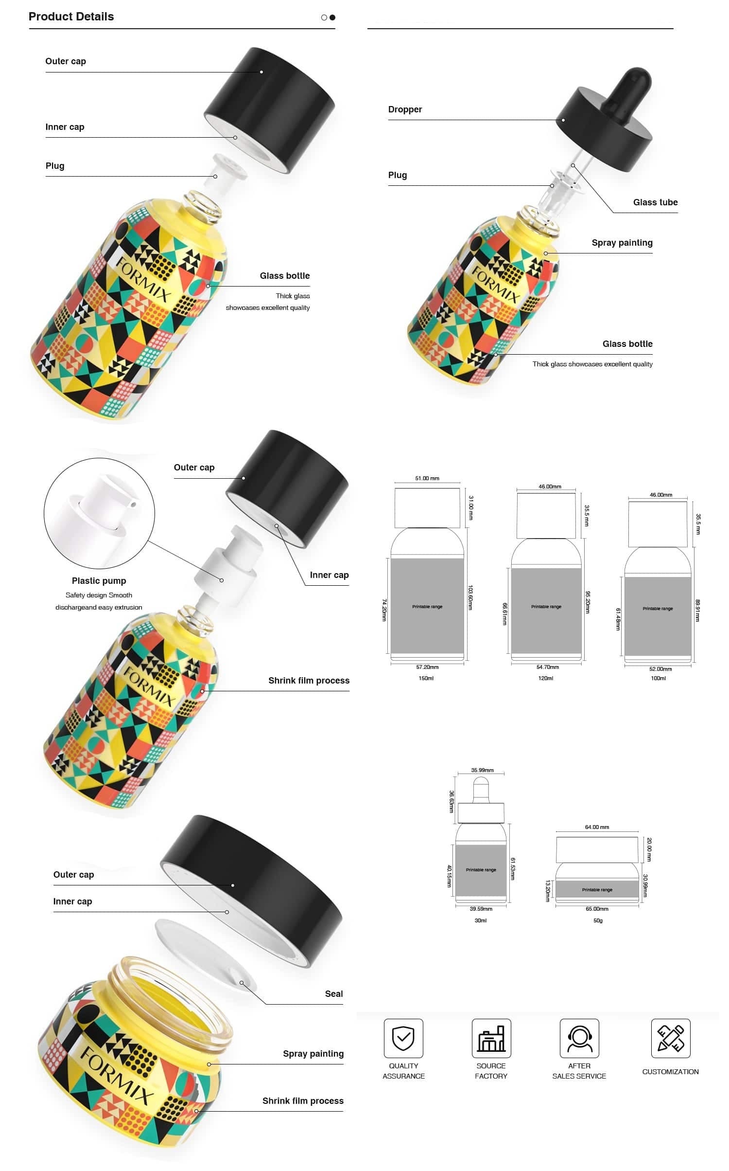Custom Printed Cream Jar Packaging
