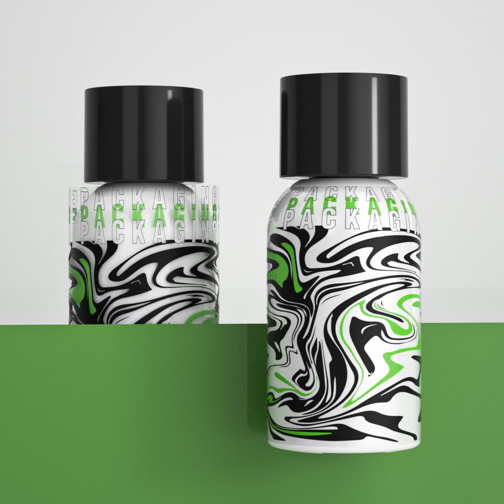 40ml and 100ml custom frosted glass pump bottles for skincare packaging