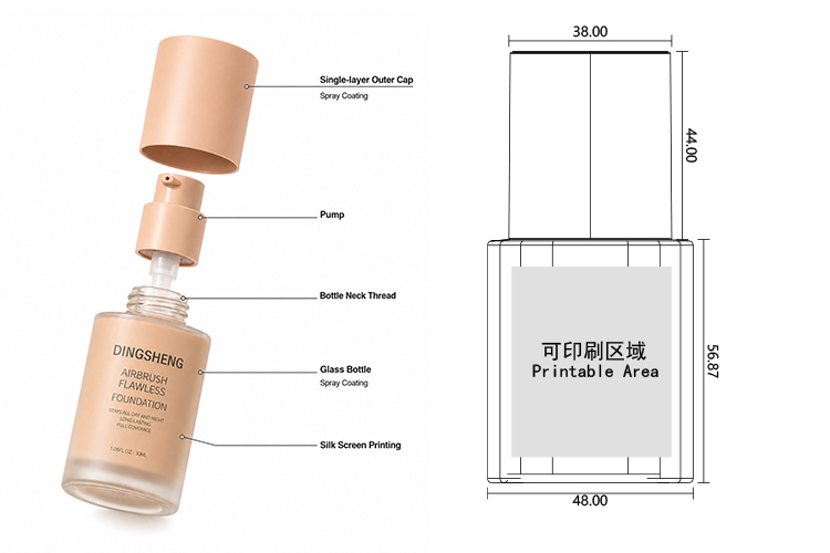 Premium Liquid Makeup Bottle Set