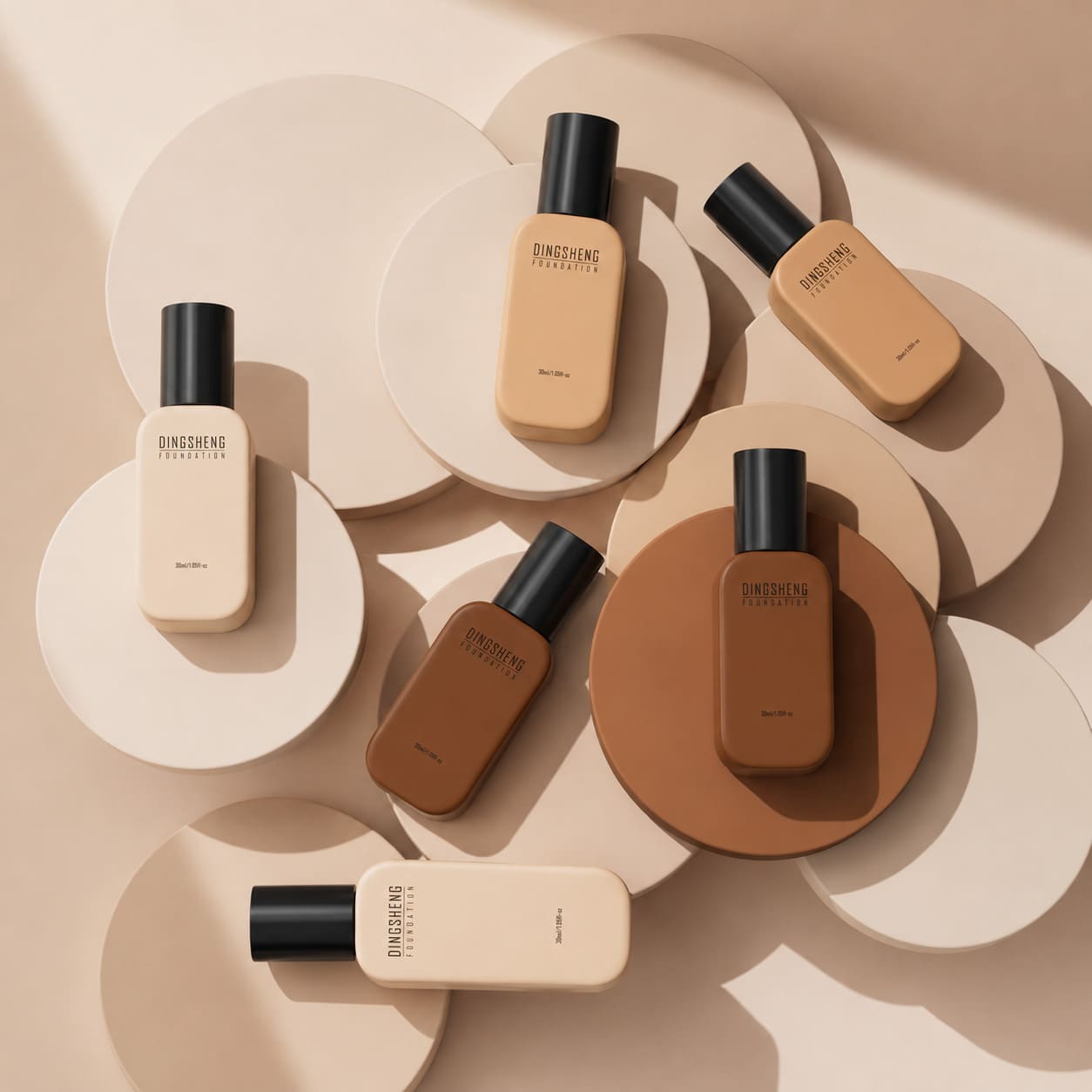 30ml glass liquid foundation bottle
