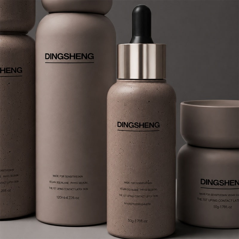 Speckled Stone Texture Skincare Packaging Speckled Stone Texture Skincare Packaging