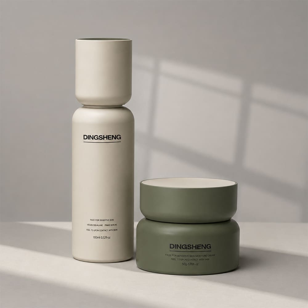 Premium Olive Green Cosmetic Jar