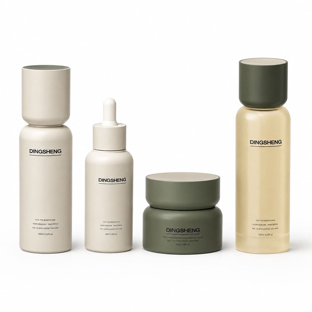 Empty Vegan Skincare Packaging Bottles